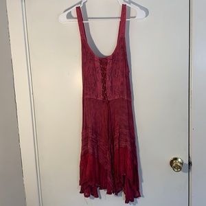 Pink renaissance inspired dress